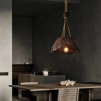 Lustre Nordique Wabi Sabi Imitation Bois Design Exclusif - Décoration Maison | Marco Lucetti