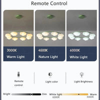 Lustre nuage vert télécommandé pour salle à manger | Marco Lucetti
