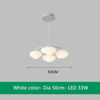 Lustre nuage vert télécommandé pour salle à manger | Marco Lucetti Blanc 4 Lumières / 3 Température de couleur