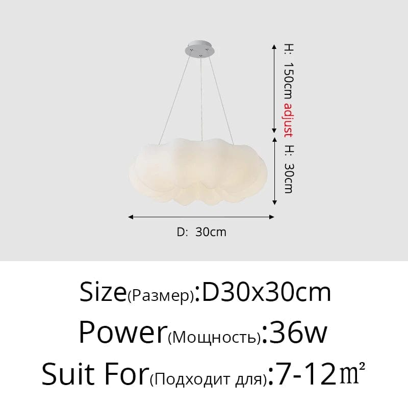 Lustre Nuages Blanc LED - Éclairage Créatif pour Salle À Manger, Chambre D'enfant et Hall | Marco Lucetti