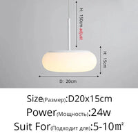 Lustre Nuages Blanc LED - Éclairage Créatif pour Salle À Manger, Chambre D'enfant et Hall | Marco Lucetti Style D 20CM / Luminosité variable