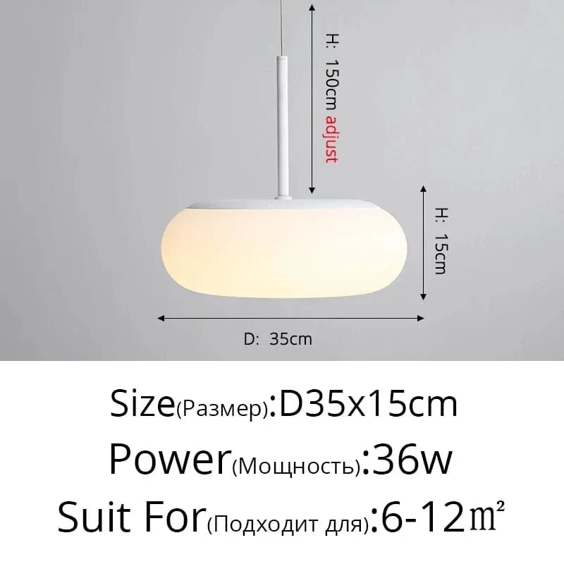 Lustre Nuages Blanc LED - Éclairage Créatif pour Salle À Manger, Chambre D'enfant et Hall | Marco Lucetti Style D 35CM / Blanc chaud Pas de télécommande