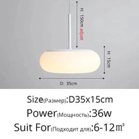 Lustre Nuages Blanc LED - Éclairage Créatif pour Salle À Manger, Chambre D'enfant et Hall | Marco Lucetti Style D 35CM / Blanc chaud Pas de télécommande