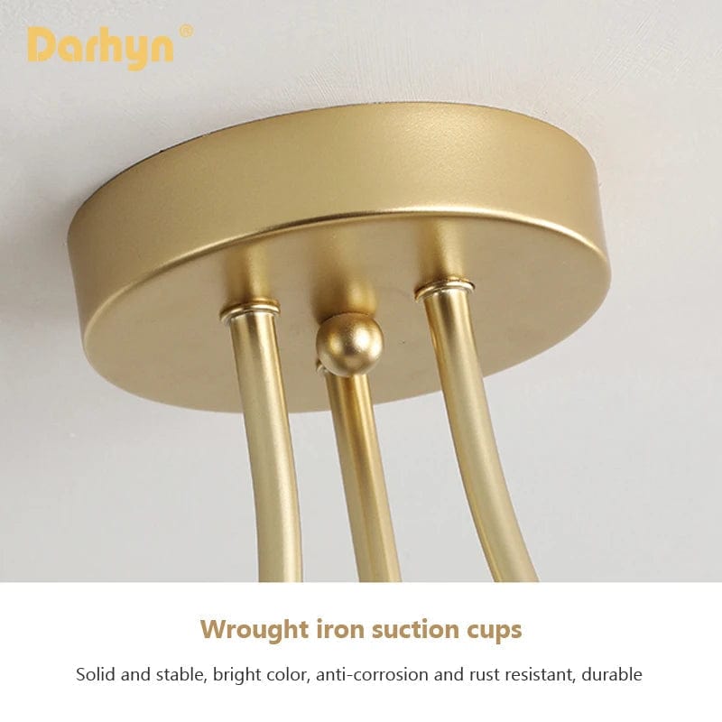 Lustre Or Brillant pour Salon de Luxe | Marco Lucetti