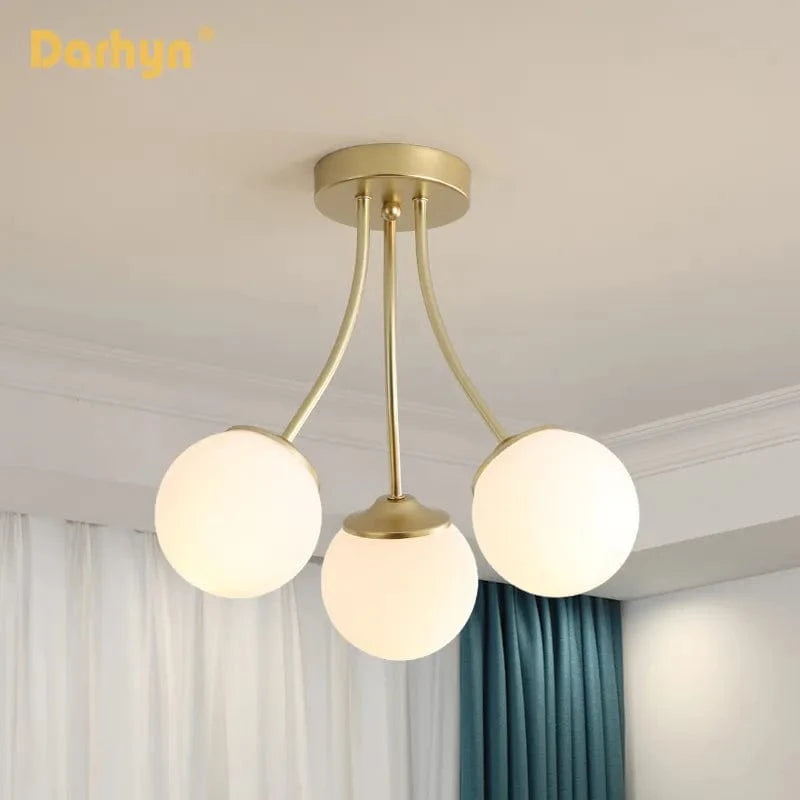 Lustre Or Brillant pour Salon de Luxe | Marco Lucetti