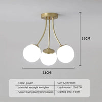 Lustre Or Brillant pour Salon de Luxe | Marco Lucetti Blanc chaud