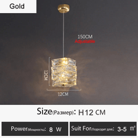 Lustre Or Dimmable avec anneau de lumière LED en cristal pour maison moderne de luxe | Marco Lucetti