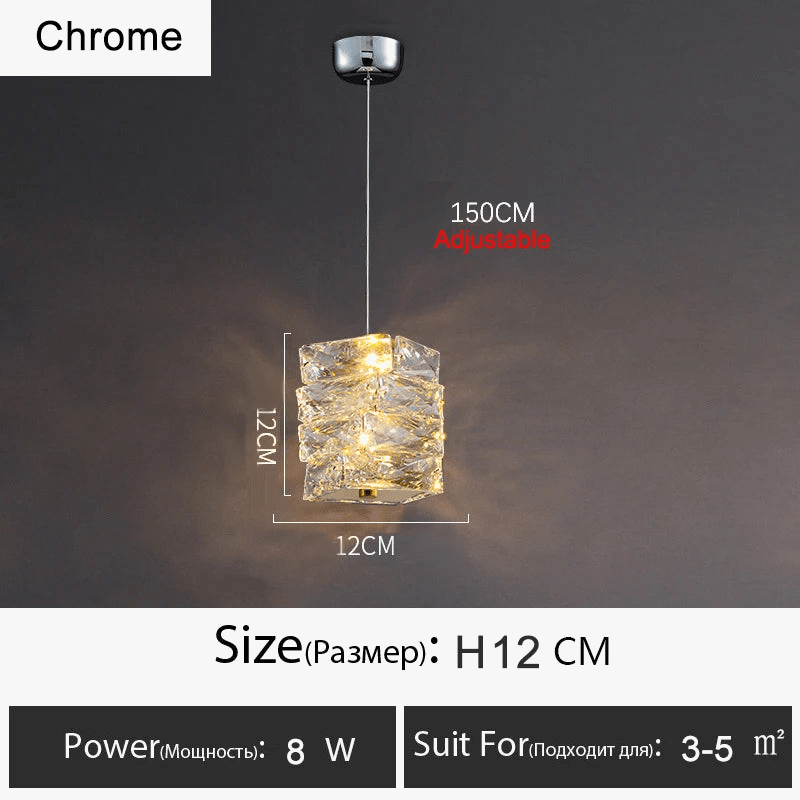 Lustre Or Dimmable avec anneau de lumière LED en cristal pour maison moderne de luxe | Marco Lucetti