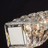 Lustre Or Dimmable avec anneau de lumière LED en cristal pour maison moderne de luxe | Marco Lucetti