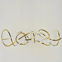 Lustre Or pour un Éclairage Intérieur Moderne | Marco Lucetti Or / Longueur 130cm / Blanc froid