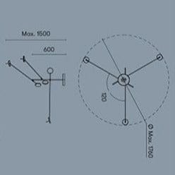 Lustre Orbite Luxury en Métal Argenté Kaksa. | Marco Lucetti