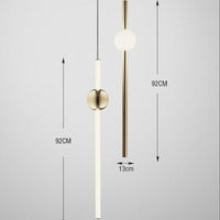 Lustre Orion : Élégance en tubes dorés LED | Marco Lucetti