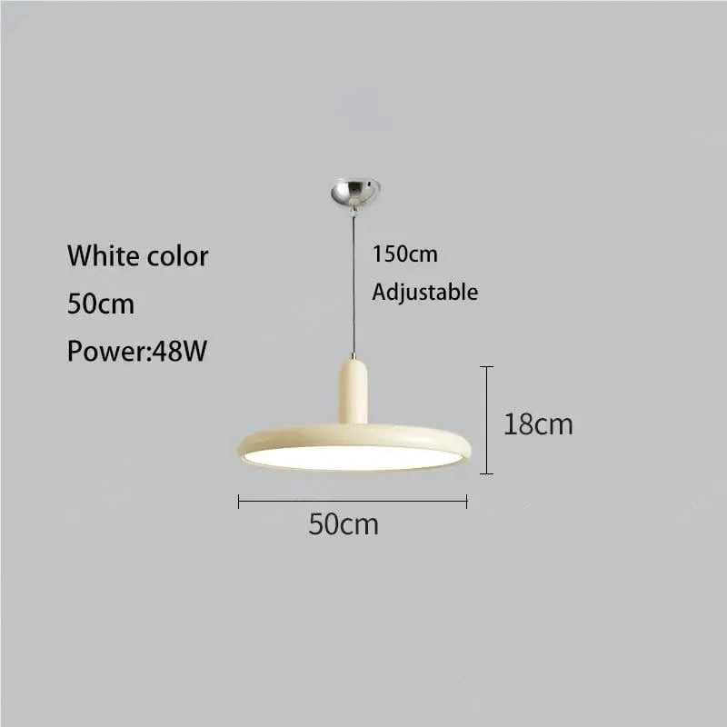 Lustre OVNI Vert Clair Vintage | Marco Lucetti Blanc 50cm / 3000K