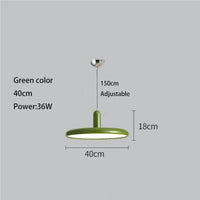 Lustre OVNI Vert Clair Vintage | Marco Lucetti Vert 40cm / 3000K