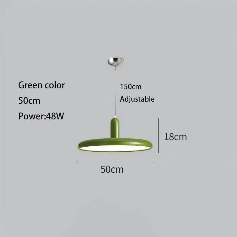 Lustre OVNI Vert Clair Vintage | Marco Lucetti Vert 50cm / 3000K