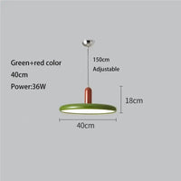 Lustre OVNI Vert Clair Vintage | Marco Lucetti Vert rouge 40cm / 3000K