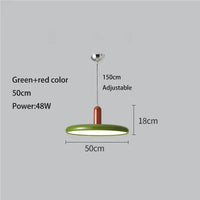 Lustre OVNI Vert Clair Vintage | Marco Lucetti Vert rouge 50cm / 3000K