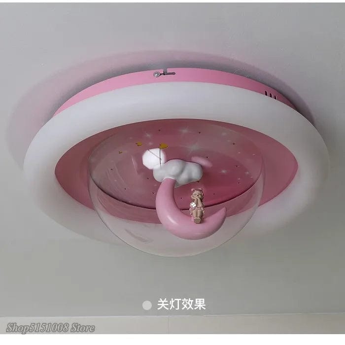 Lustre plafonnier LED Lune Princess pour Chambre d'Enfant | Marco Lucetti