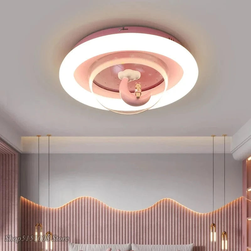 Lustre plafonnier LED Lune Princess pour Chambre d'Enfant | Marco Lucetti