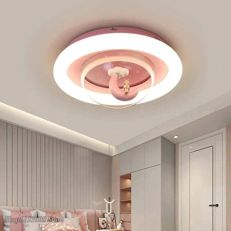 Lustre plafonnier LED Lune Princess pour Chambre d'Enfant | Marco Lucetti