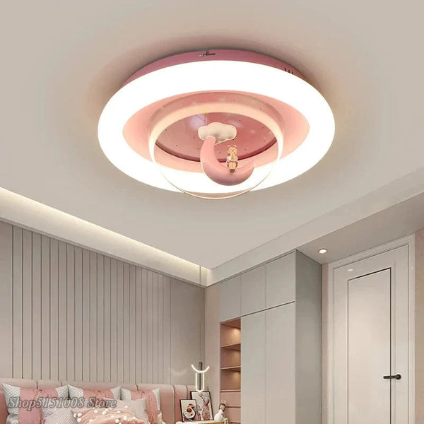 Lustre plafonnier LED Lune Princess pour Chambre d'Enfant | Marco Lucetti