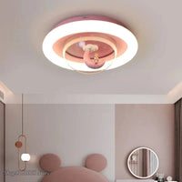 Lustre plafonnier LED Lune Princess pour Chambre d'Enfant | Marco Lucetti