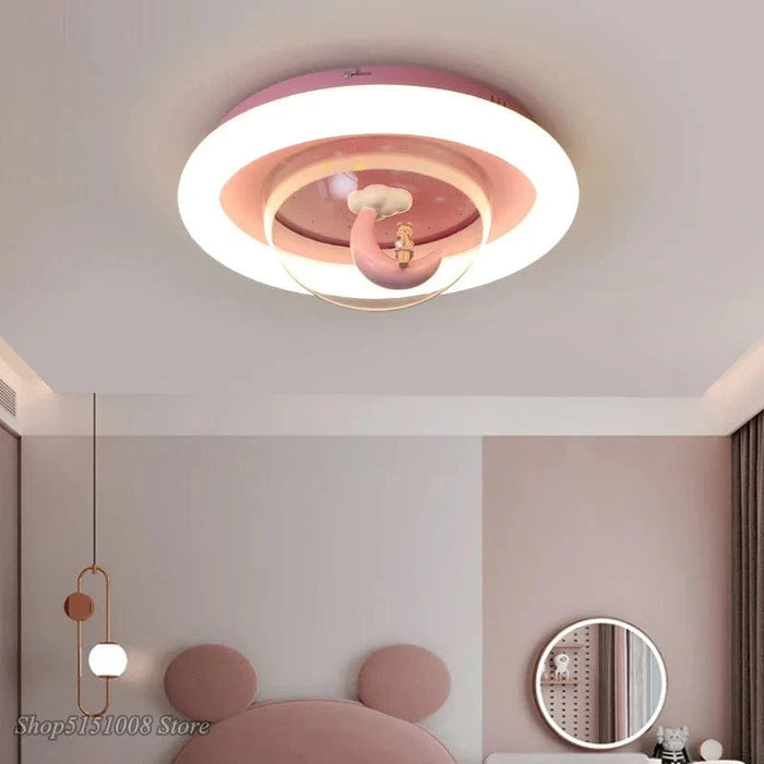 Lustre plafonnier LED Lune Princess pour Chambre d'Enfant | Marco Lucetti