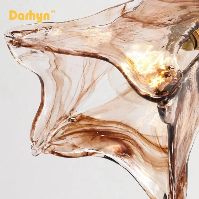 Lustre plafonnier nordique en verre pour Loft et maison industrielle | Marco Lucetti