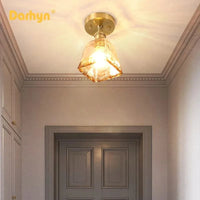 Lustre plafonnier nordique en verre pour Loft et maison industrielle | Marco Lucetti