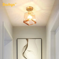 Lustre plafonnier nordique en verre pour Loft et maison industrielle | Marco Lucetti