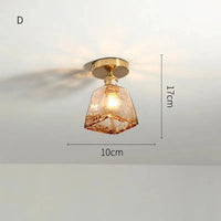 Lustre plafonnier nordique en verre pour Loft et maison industrielle | Marco Lucetti D