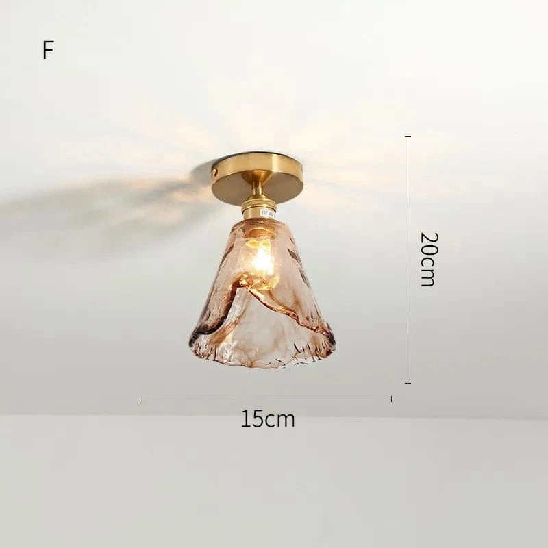 Lustre plafonnier nordique en verre pour Loft et maison industrielle | Marco Lucetti F