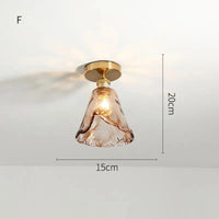 Lustre plafonnier nordique en verre pour Loft et maison industrielle | Marco Lucetti F