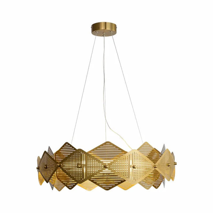 Lustre post-moderne en acier inoxydable avec lampe LED minimalist italienne.