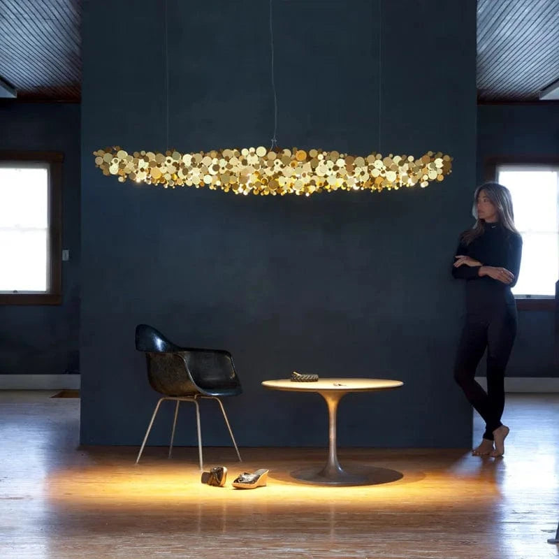 Lustre Post-Moderne de Luxe en Acier Inoxydable Design | Marco Lucetti