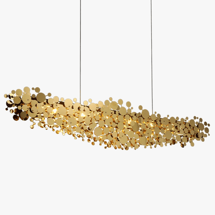 Lustre Post-Moderne de Luxe en Acier Inoxydable Design | Marco Lucetti