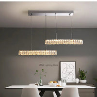 Lustre Moderne en Cristal K9 LED Dimmable pour Maison