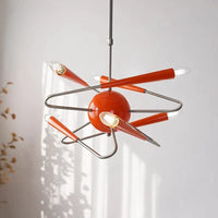 Lustre Post-Moderne Espace Âge - Éclairage Intérieur Décoratif | Marco Lucetti Orange