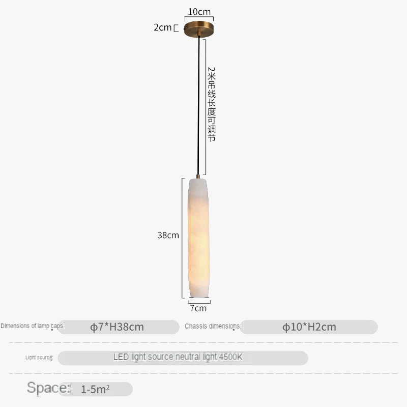 Suspension design nordique haut de gamme post-moderne
