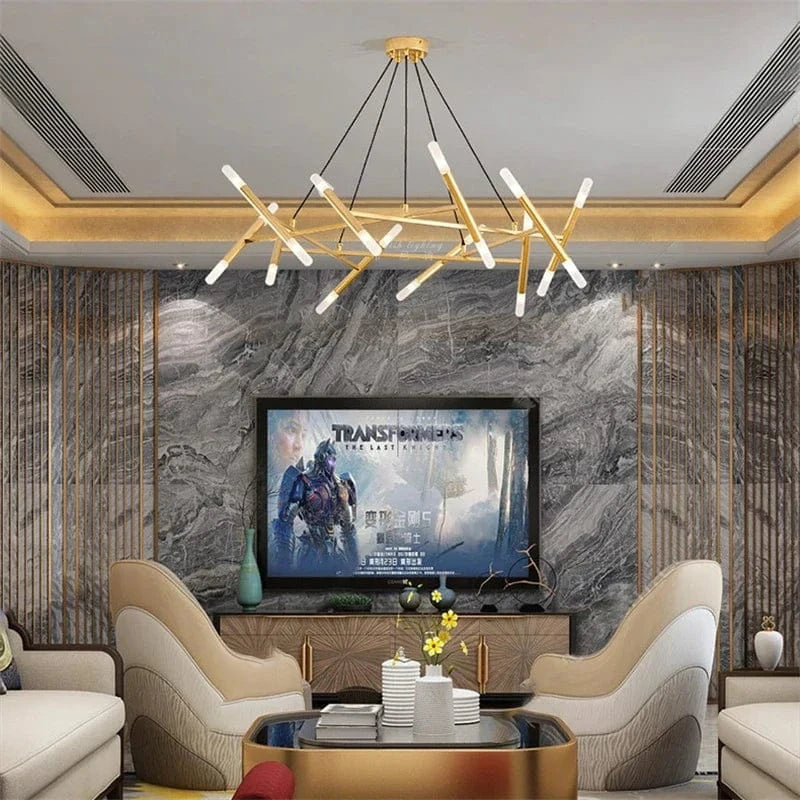 Lustre postmoderne Art créatif avec éclairage LED nordique rétro pour la cuisine, le salon et les restaurants | Marco Lucetti