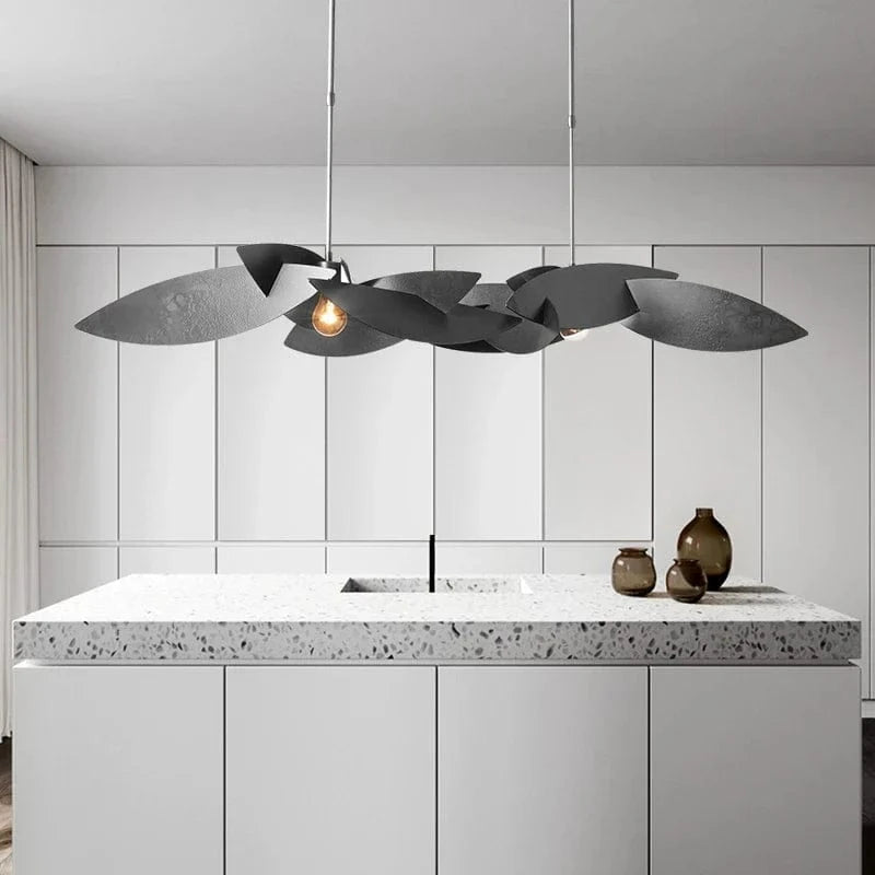 Lustre postmoderne de luxe LED salon éclairage créatif or foncé - Luminaire rectangulaire suspendu - Collection Prestige | Marco Lucetti