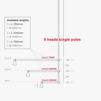 Lustre Postmoderne de Luxe "Sputnik Nordic" pour Décoration d'Intérieur | Marco Lucetti 9 têtes unipolaires