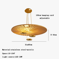 Lustre postmoderne italien en goutte LED créative - Élégance Italiene.