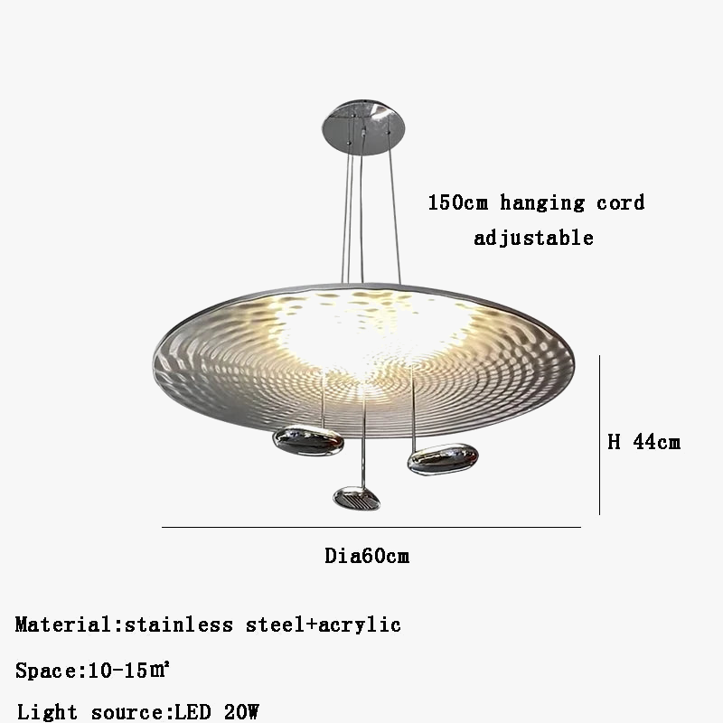 Lustre postmoderne italien en goutte LED créative - Élégance Italiene.
