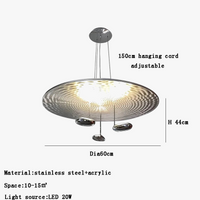 Lustre postmoderne italien en goutte LED créative - Élégance Italiene.
