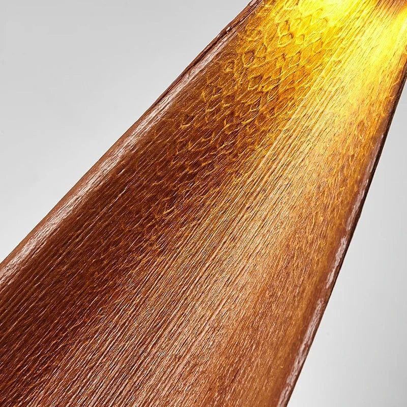 Lustre pour salon japonais Wabi-sabi Art rétro famille d'accueil lumière LED feuille naturelle Restaurant personnalité magasin de vêtements | Marco Lucetti