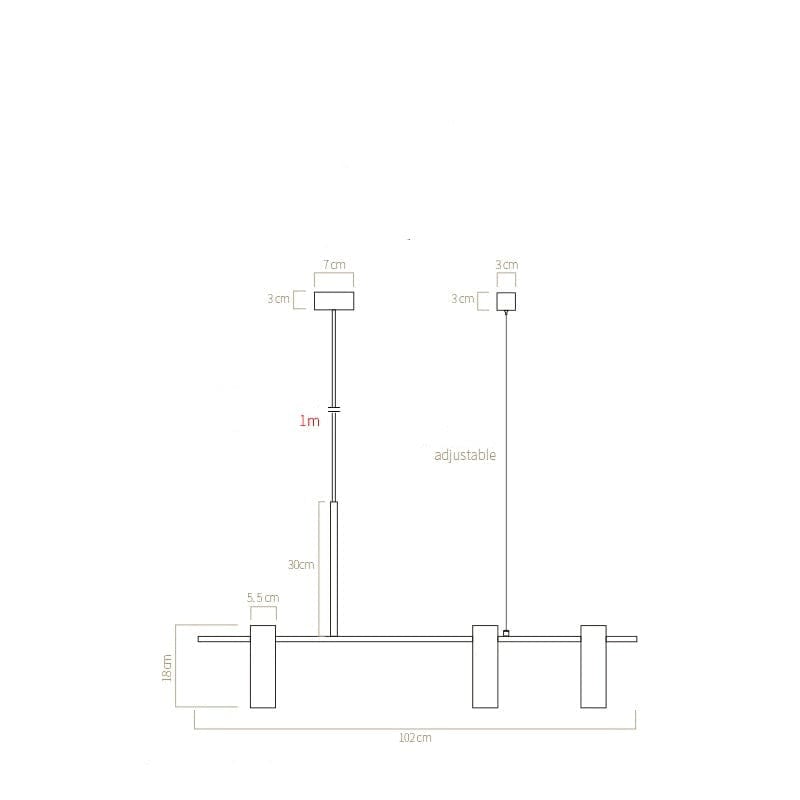 Lustre Prism doré minimaliste. | Marco Lucetti