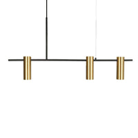Lustre Prism doré minimaliste. | Marco Lucetti