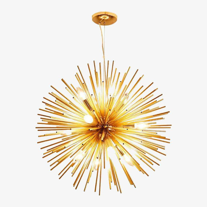 Lustre Prosperity en aluminium doré | Marco Lucetti
