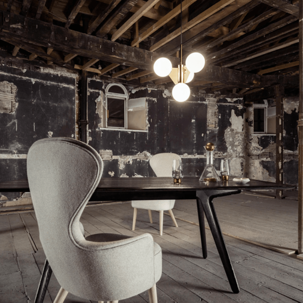 Lustre pyramidale doré Ariana | Marco Lucetti